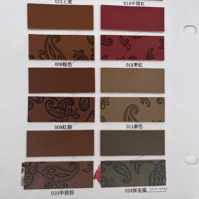 PU پوست مصنوعی فشرده شده برای کیسه کفش بسته بندی تخته میز پارچه پوست مصنوعی ساختگی 11