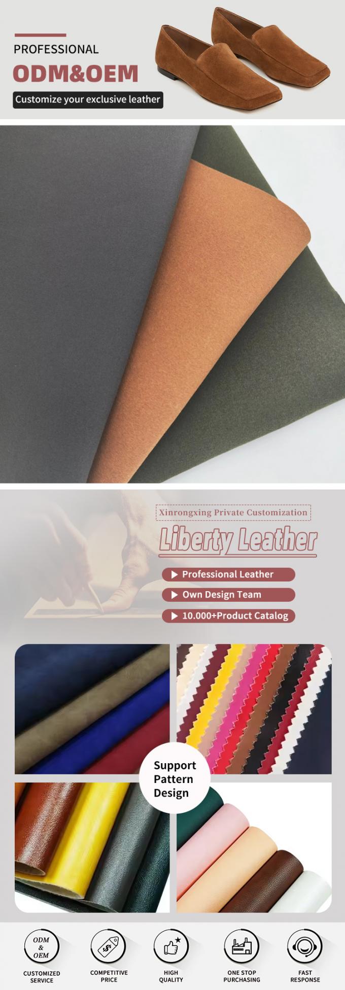 ECO تقلید سوئید مایکروفیبر PU پوشش پوست مصنوعی برای کفش کیف کمربند دستکش پارچه چرم جعلی 4