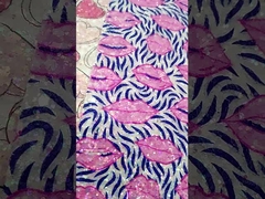 چاپ شده گلابي روز ولنتاین بوسه عشق گریتل PU چرم تقلید پنبه مخملی پارچه پایین